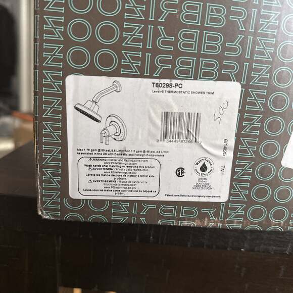 Brizo Other - Brizo T60298-PC Levoir Thermostatic Shower Trim in Polished Chrome